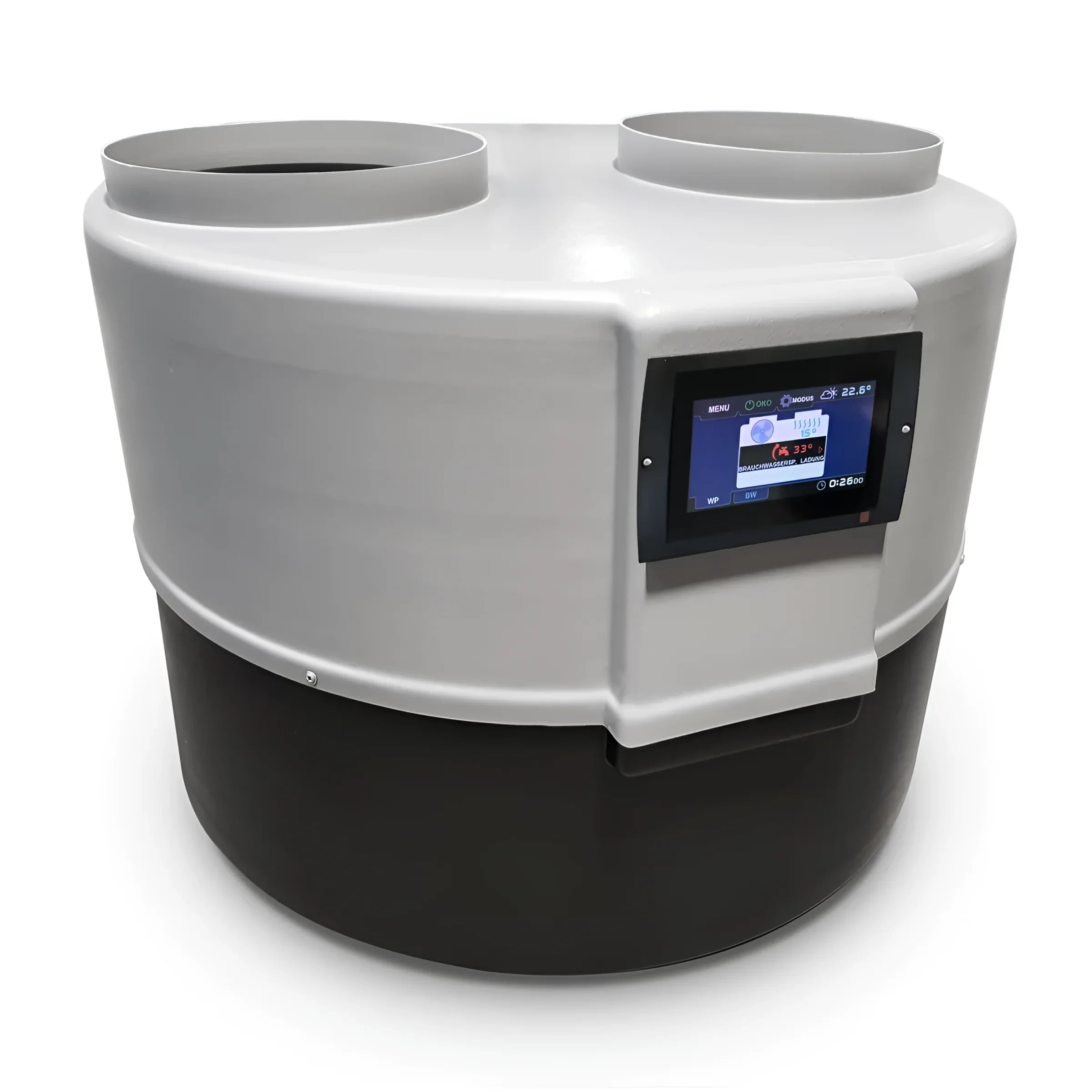 Zwei-toniges Luftreinigungssystem mit Digitalanzeige im Brauchwasser Trinkwasser Heizungs Wärmepumpe DROPS M4.1D mit a15 w