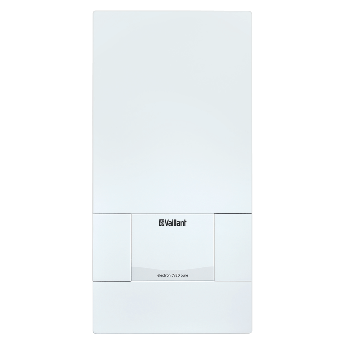 Vaillant Durchlauferhitzer electronic VED pure 💧, ideal für sofort warmes Wasser und effiziente Nutzung, design in Weiß.