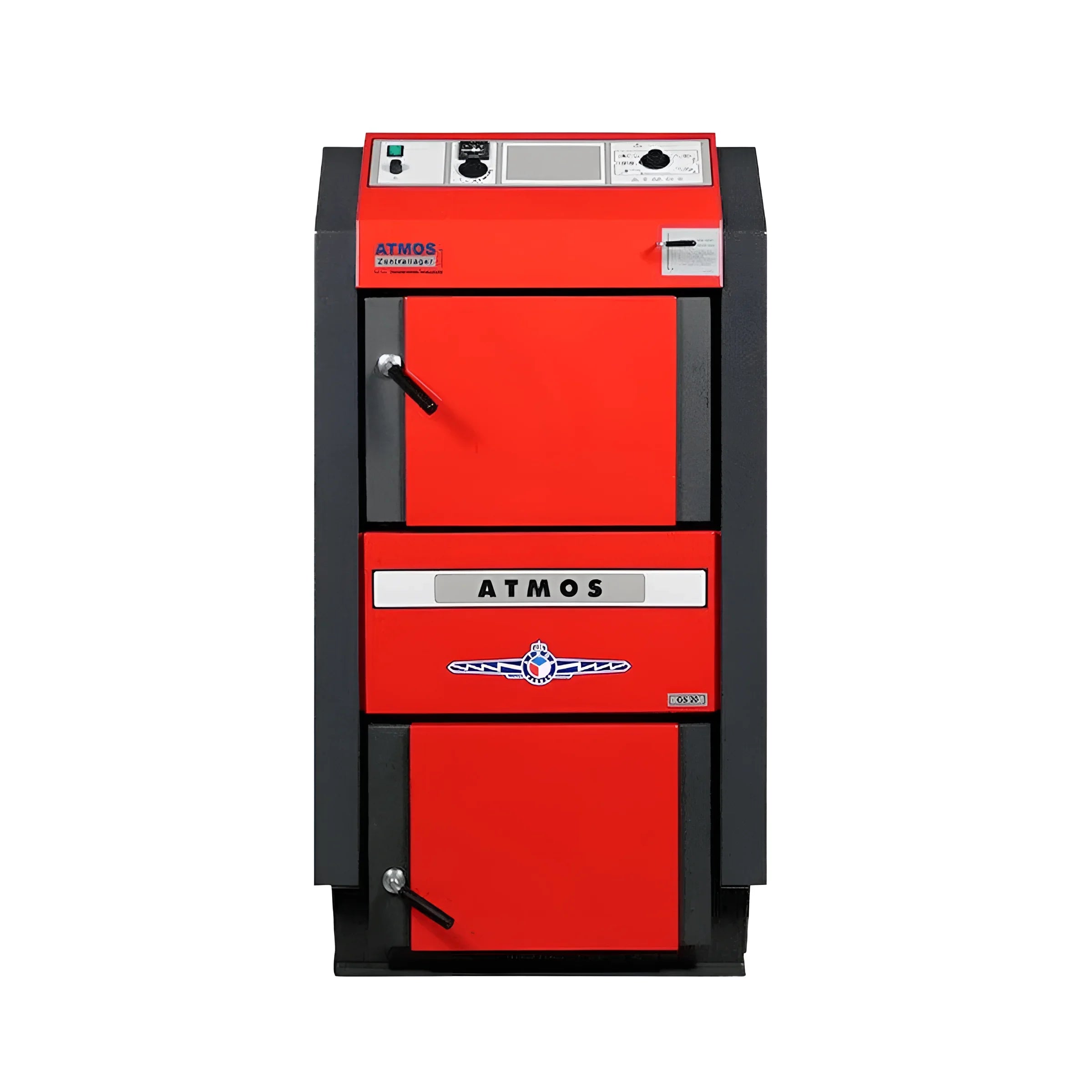 Heizkessel Holz Atmos GS40 🔥🔧 - effizient mit bis zu 87,1% Wirkungsgrad, ideal für Festbrennstoffe.