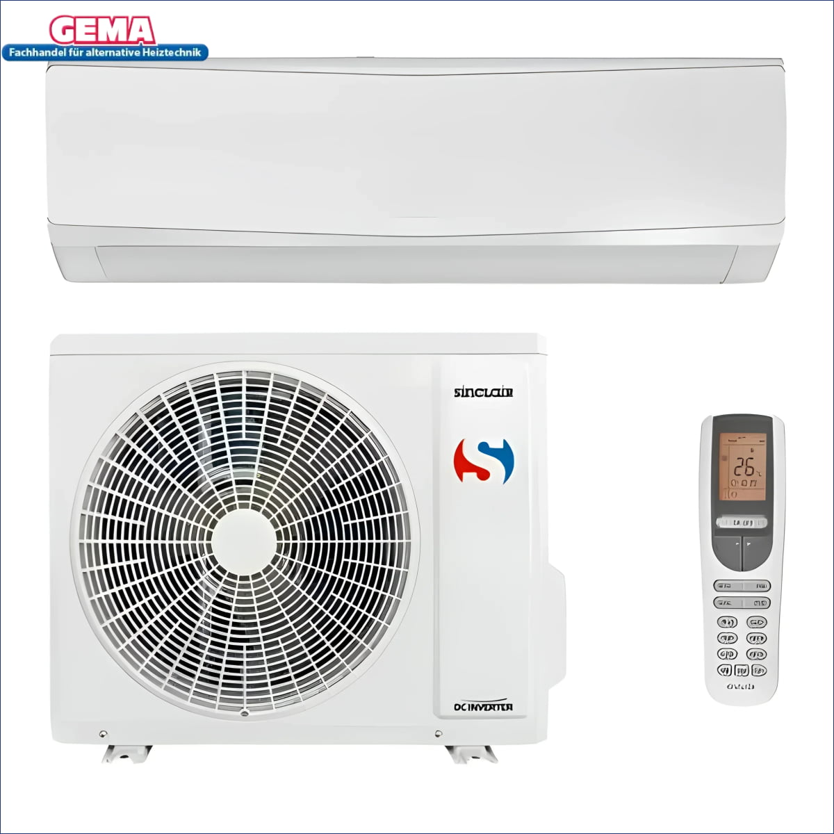 Weißes Split-Klimaanlage Keyon Serie YAA1FB6 mit Fernbedienung und Frostschutzfunktion