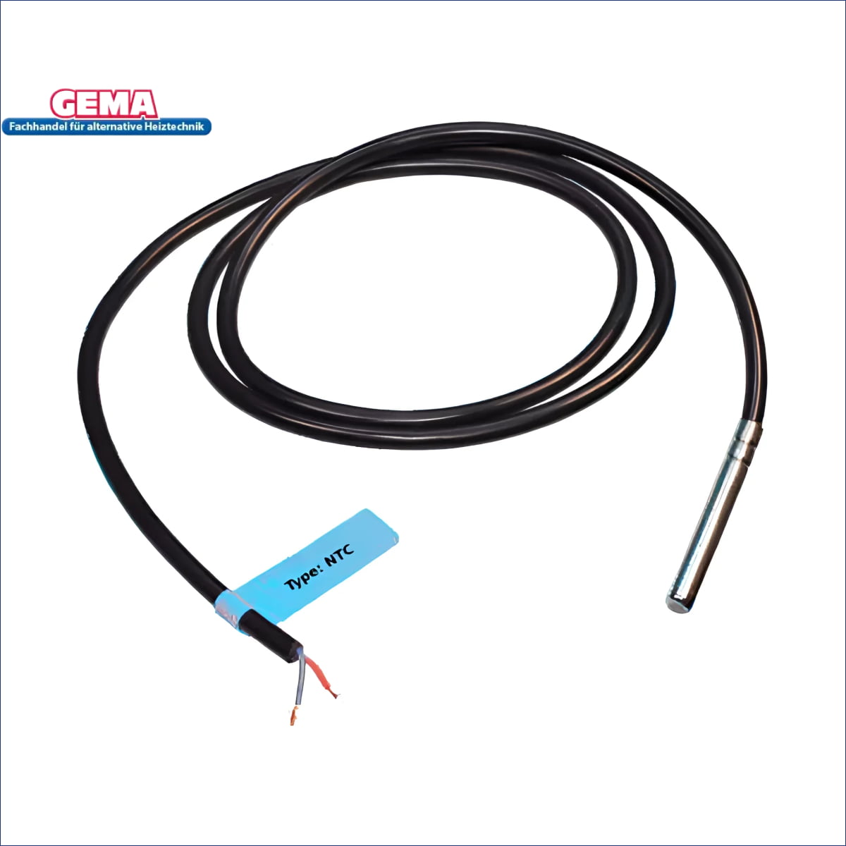NTC10 Fühler für GEMA Control mit Kabel, kompatibel mit Plum Ecomax et al