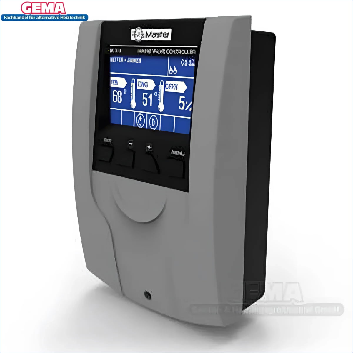 Grauer digitaler Mischventilregler für Witterungsgeführter Heizkreisregler EU-i-1 mit LCD