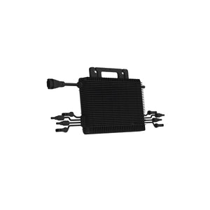 Schwarzer rechteckiger Netzkonverter mit Anschlüssen für balkonkraftwerk set 870wp, Hoymiles HMS-800W-2T Mikrow