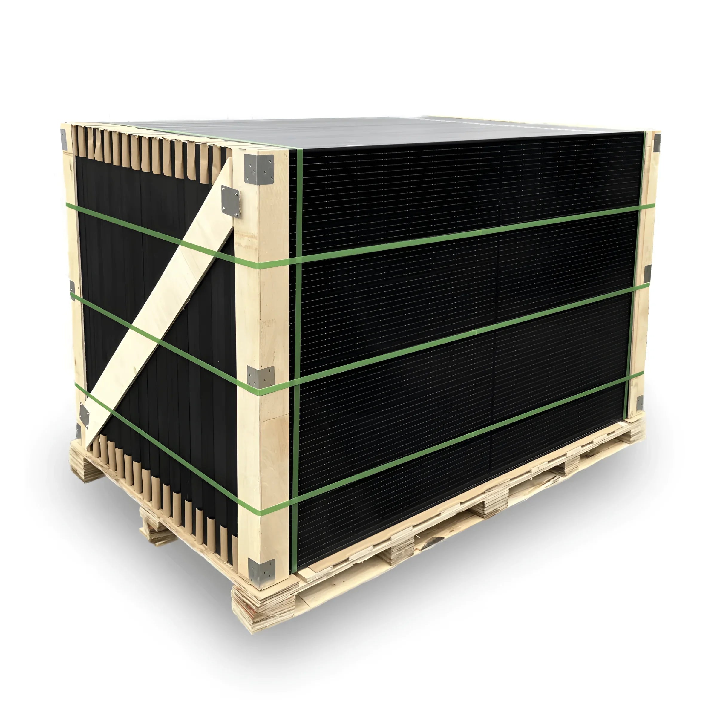 Paletten mit PV Modul 440 Wp Trina Vertex S+ TSM-NEG9R mit kleine Maße und hitzevorgespanntes Glas