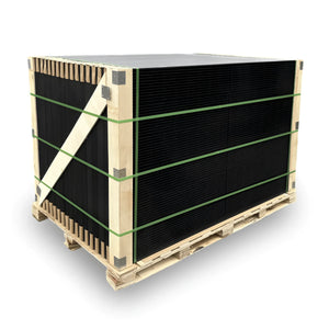Paletten mit PV Modul 440 Wp Trina Vertex S+ TSM-NEG9R mit kleine Maße und hitzevorgespanntes Glas