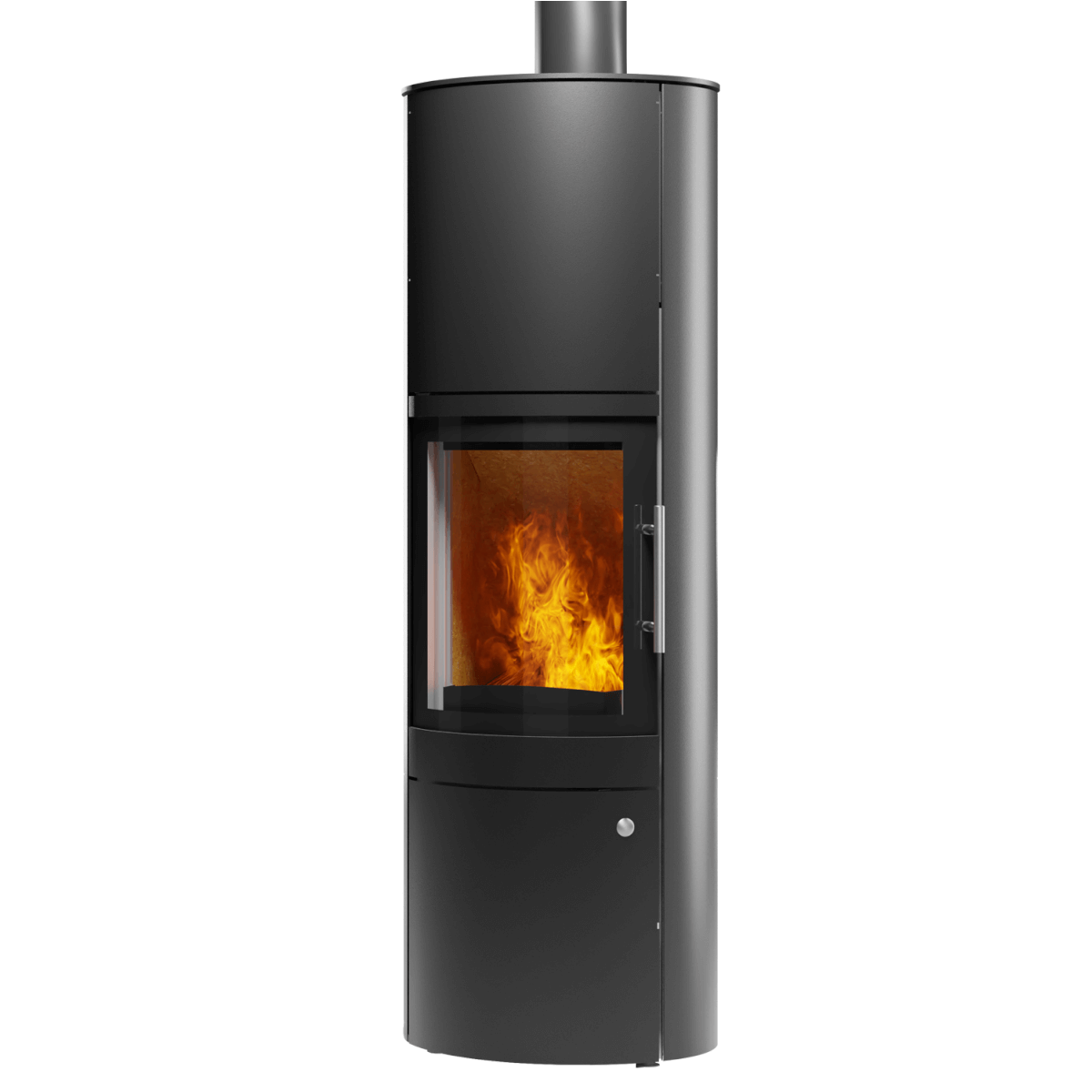 Kaminofen Leo von Königshütte 5 kW, 🔥 raumluftunabhängig, mit optionalem 80 kg Wärmespeicher, modernes Design.