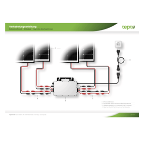 Balkonkraftwerk 1740Wp 4xTrina Solar Modul Hoymiles HMS-1600-4T Microinverter Komplettset Black Frame - GEMA Shop