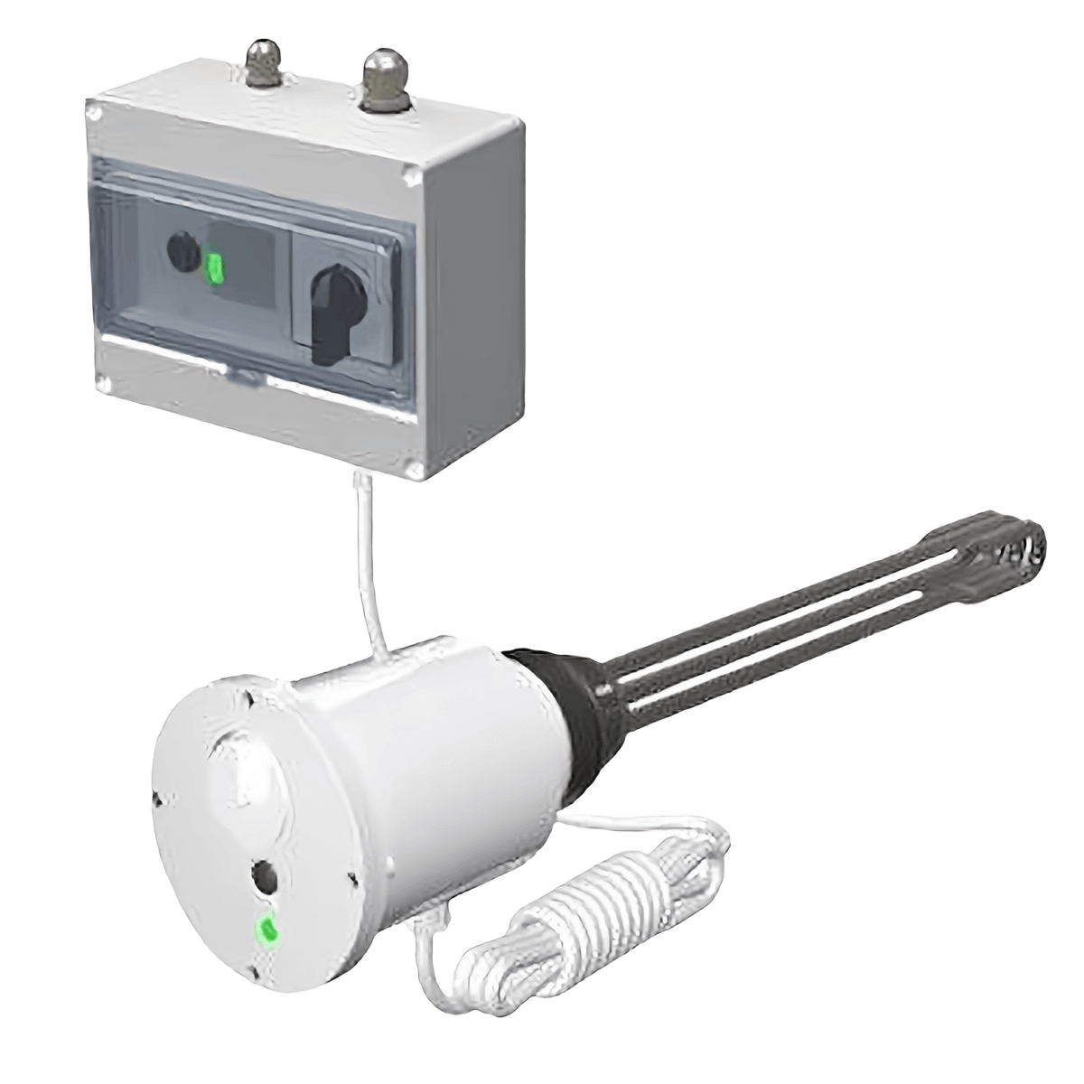 Einstellbare 6 kW Elektroheizpatrone mit Schaltschütz und Nockenschalter für Heiz- und PV-Anlagen 🔥⚡