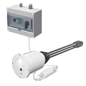 Einstellbare 6 kW Elektroheizpatrone mit Schaltschütz und Nockenschalter für Heiz- und PV-Anlagen 🔥⚡