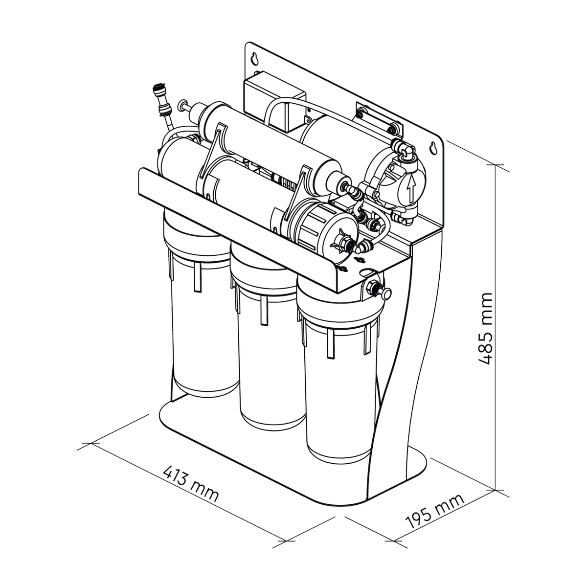Umkehrosmoseanlage Pure Aquacalcium.