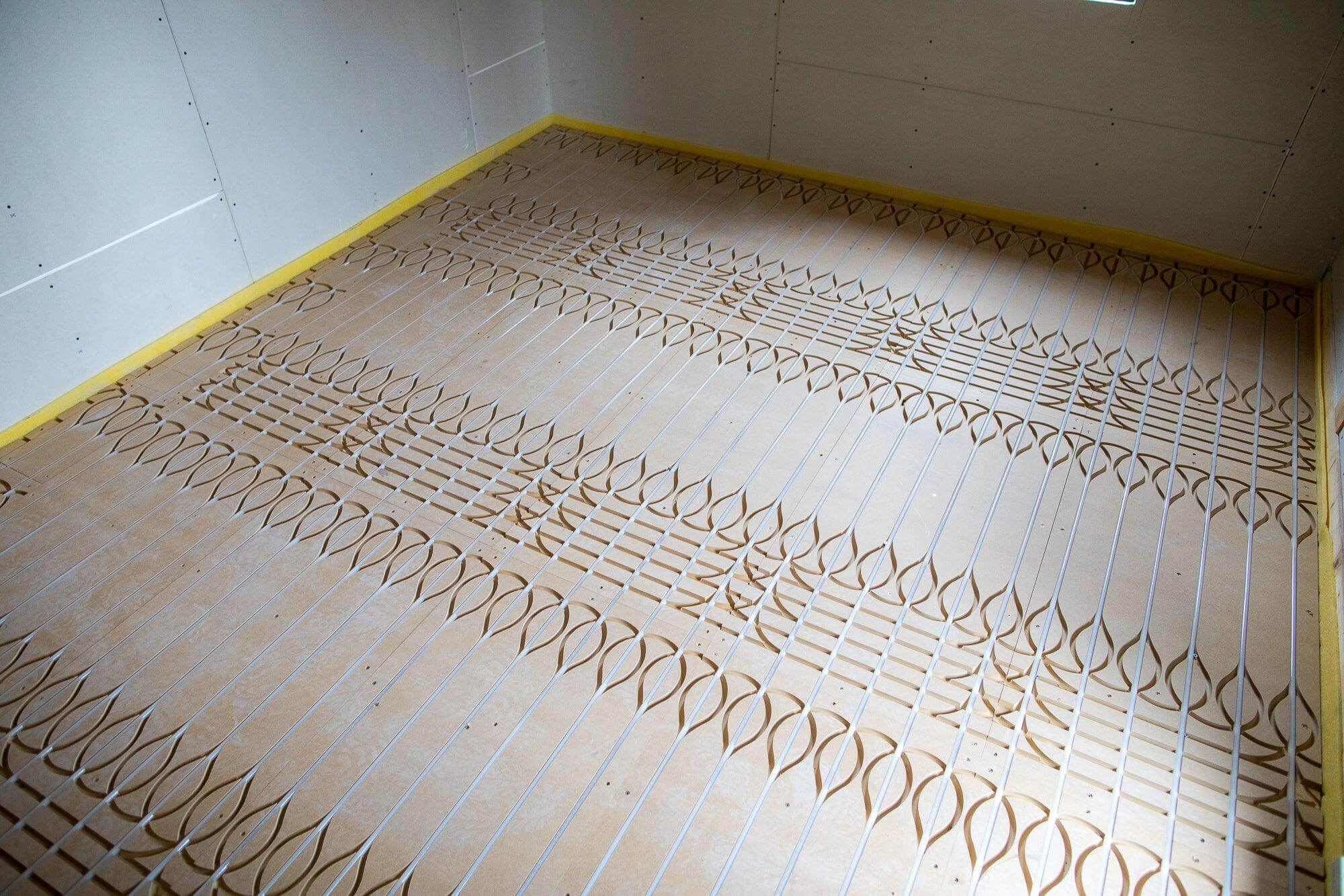 Unterbodenheizung Installation mit dem Öko - Floor - Flächenheizsystem Komplett Set 5,0m²