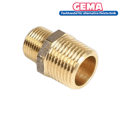 Rotgussreduzierstück Doppelnippel.