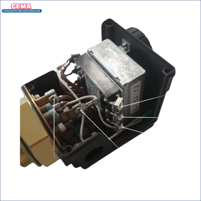 Druckschalter mit elektrischen Anschluss für Heizstab Heizpatrone 12 kW AG 1 ½“