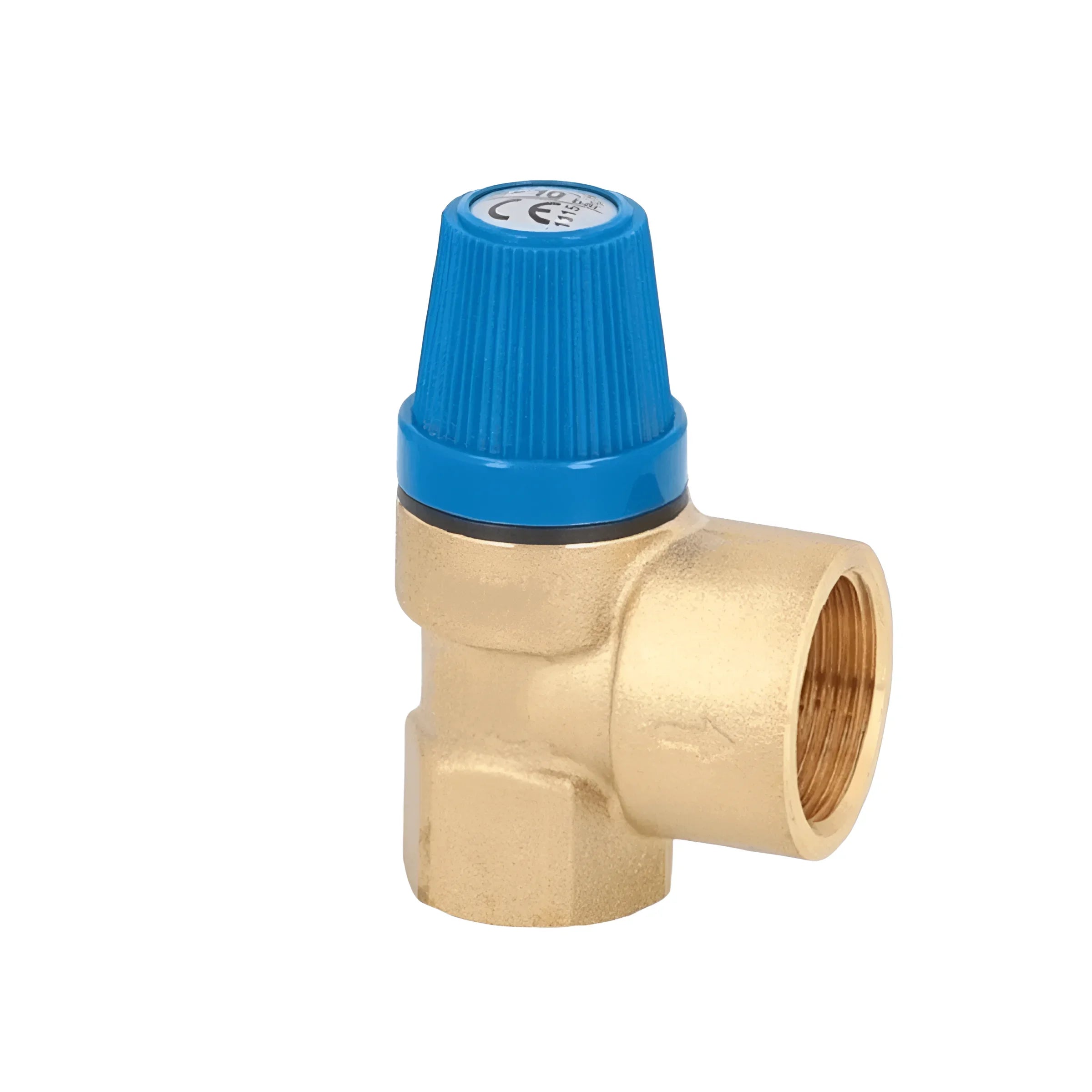 Brassdruckreduzierventil mit blauer Einstellknopf für Brauchwasserspeicher 150 L mit Incoloy 825 Heizstab