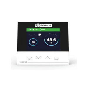 Digitaler Thermostat mit Display für präzise Steuerung der wasserführenden Kaminöfen