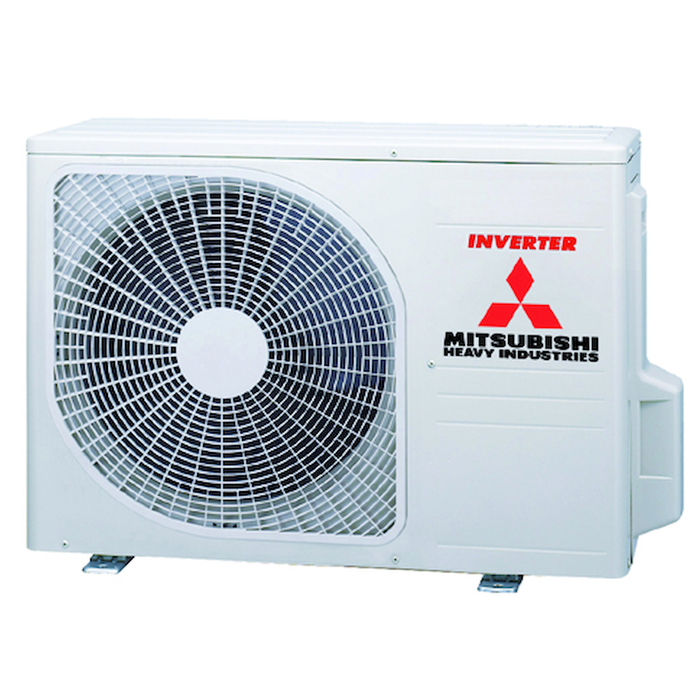 Mitsubishi Klimaanlage 🥶 Außenblock mit Invertertechnologie für effiziente Kühlung. Ideal für jedes Raumklima!