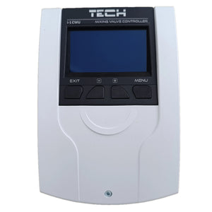 TECH i-1 CWU varmekredsregulator vejrkompenseret – blandeventil + varmtvandspumpe