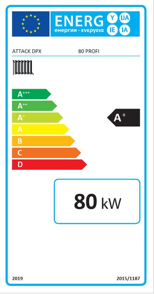 Splyňovací kotol na drevo Attack DPX 80 Profi 80 kW