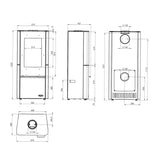 Öppen spis Elite Oregon eldstad