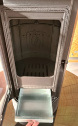 Plamen Tara designerkamin i gjutjärn – oberoende av rumsluft