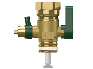 Brass Plumbing Valve with Green Accents for Thermoflux Pelling 25/135 Pelletkessel Thermoflux