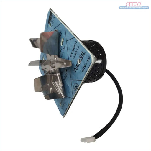 Quadratisches blauer Dichtungsset mit Metallläufer und schwarzem Zylindermotor