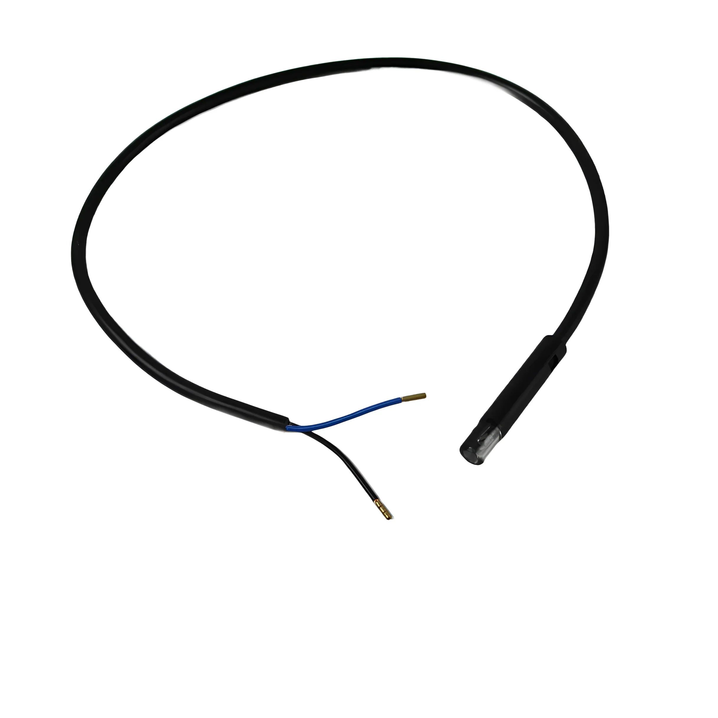 Schwarzes Kabel mit Sensor und Leitungen für Attack Pelletkessel Fotozelle