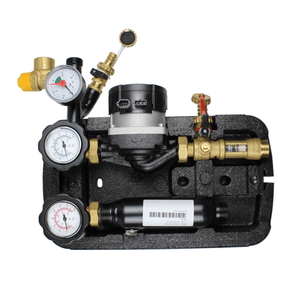 Kompaktes Manifoldsystem mit Anzeigen, Ventilen und Durchflussmesser für Fluidsteuerung