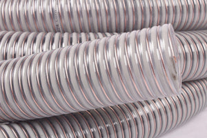 🚛 Antistatischer Saugschlauch für Pelletboiler, flexibles PVC mit NW 50-51, ideal zur Förderung von Pellets.
