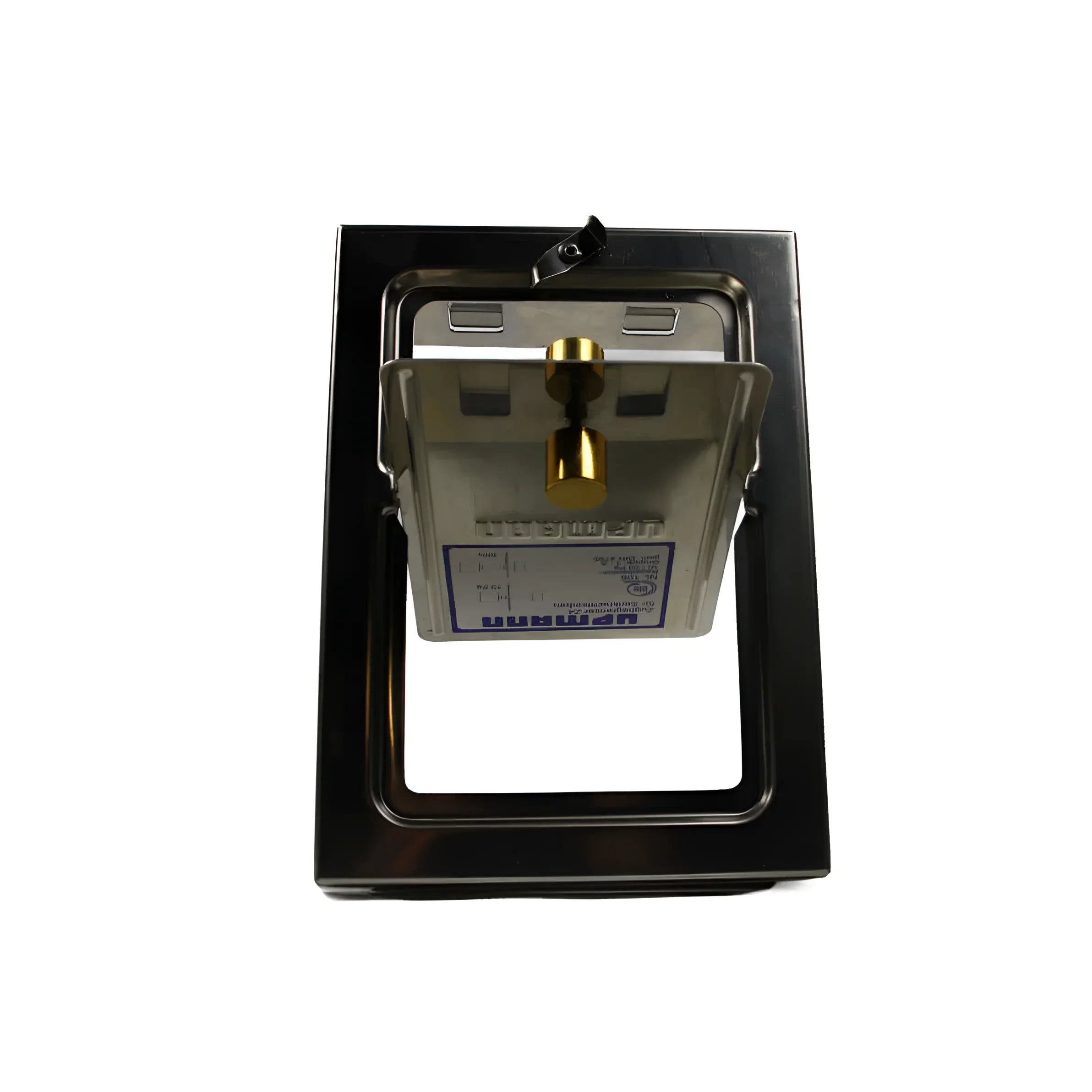 Metalrahmiger Humidor mit klarem Deckel und Gargrad, ideal für zugbegrenzer anmelden