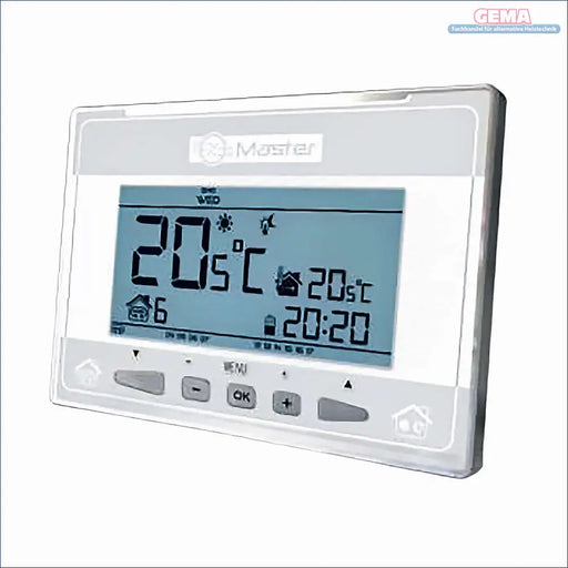Digitales Raumthermostat EU-290 mit Display für Heizkessel und integriertem Sensor