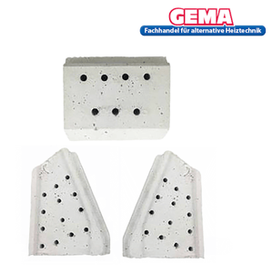 Keramiksteine für Pelletbrenner Ecofire E+ und ES+ 🔥 3 Formsteine, Originalersatzteil für effiziente Wärme 🏠