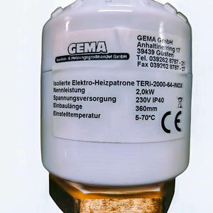 Elektroheizstab Pufferspeicher Solar Heizpatrone⚡1,5 | 2 kW - GEMA Shop