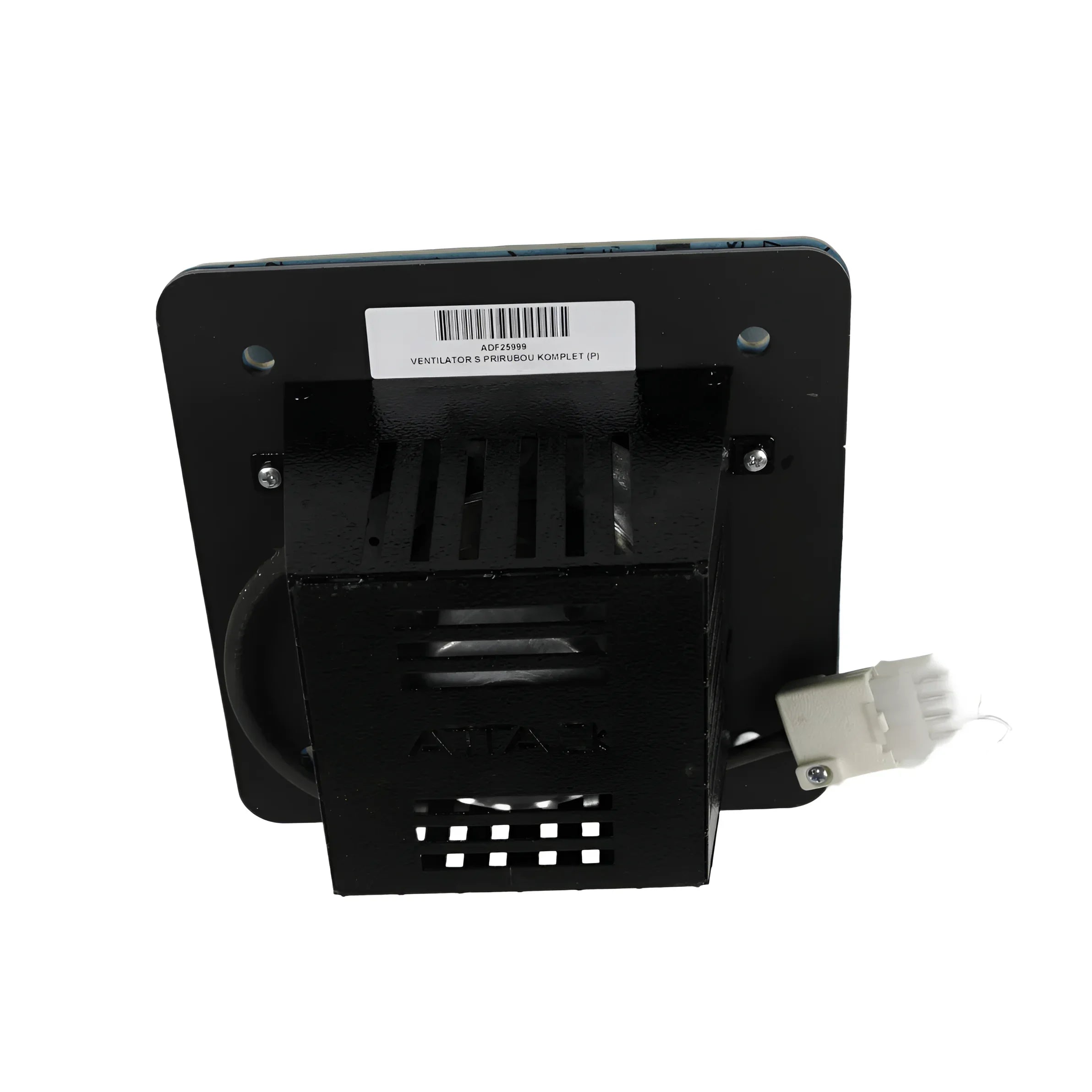 Schwarzes Metall-Elektronikbauteil für Attack Wood Pellet Gebläse Komplett