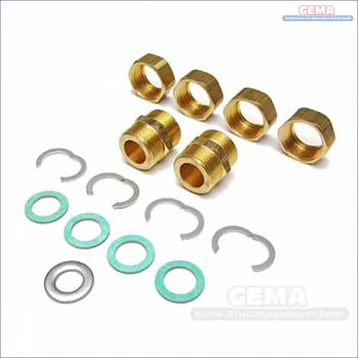 Brass Plumbing Fittings for Fittingset Solar DN20 mit Metall- und grünen Scheiben