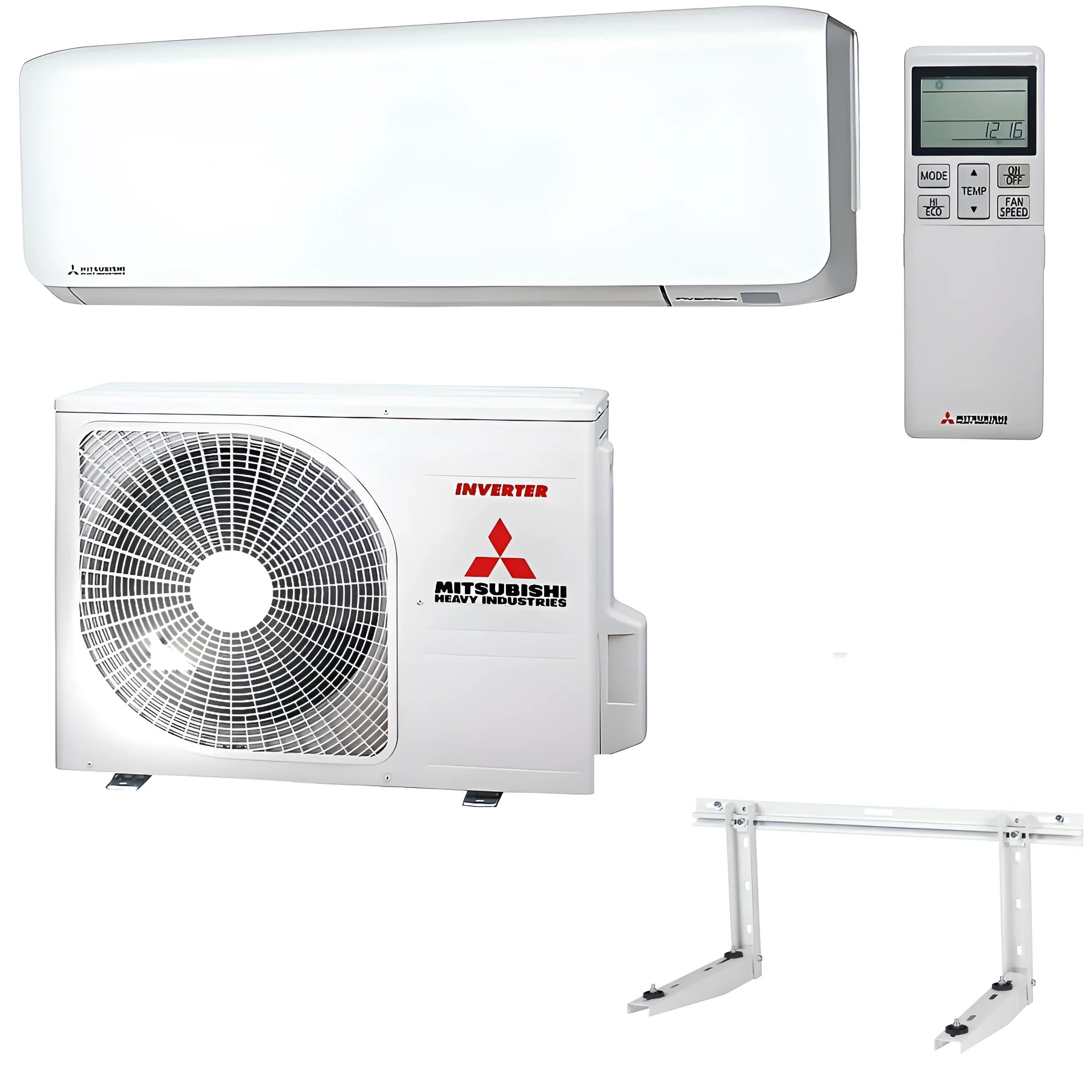 Weiße Mitsubishi Klimaanlage Monosplit mit Fernbedienung, optimale Leistung von Mitsubishi Heavy Industries