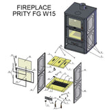 Veega kaasnev puuküttega ahi küpsetuskambriga Prity FGW15 - 19,8 kW