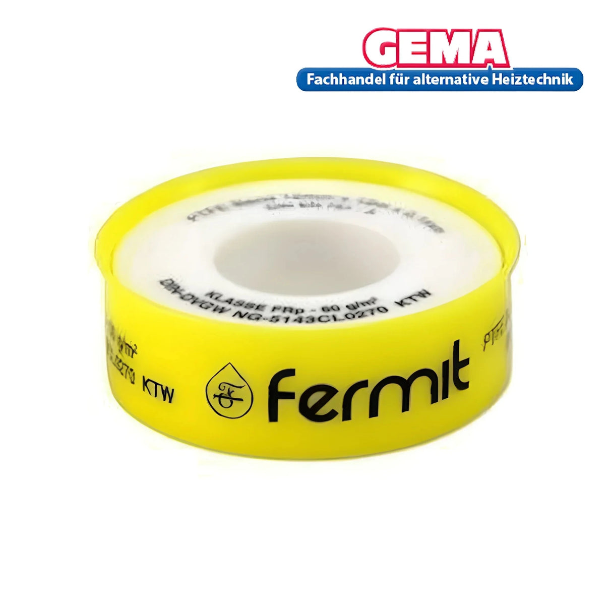 PTFE Gewindedichtband DIN EN751 - 3 Klasse FRp 12mmx12m - 60g/m² - GEMA Shop