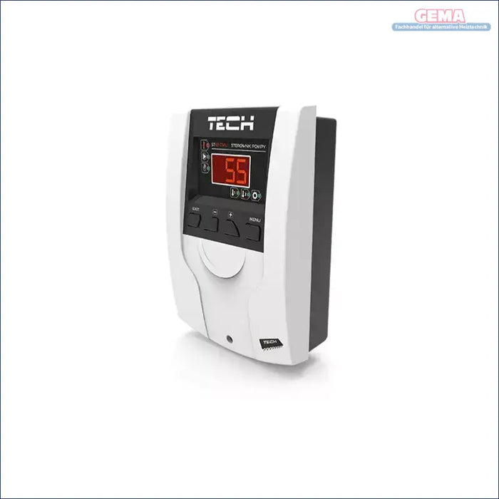 Weiße und schwarze Digitalthermostat für Heizsysteme, Temperaturdifferenzregler EU-21 CWU