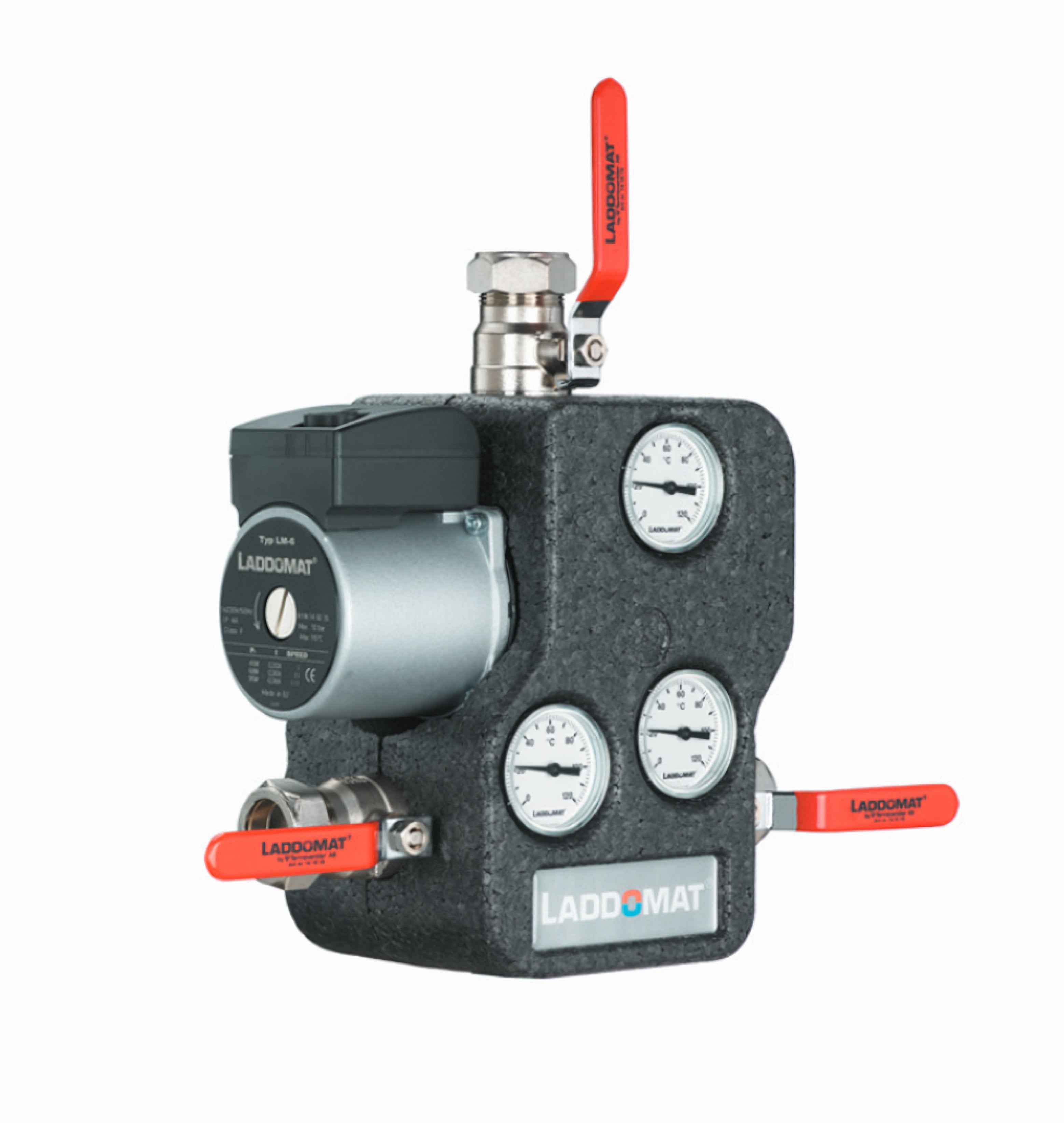 Laddomat 21-60 thermische Rücklaufanhebung mit Messingventil, Gauges und Pumpe