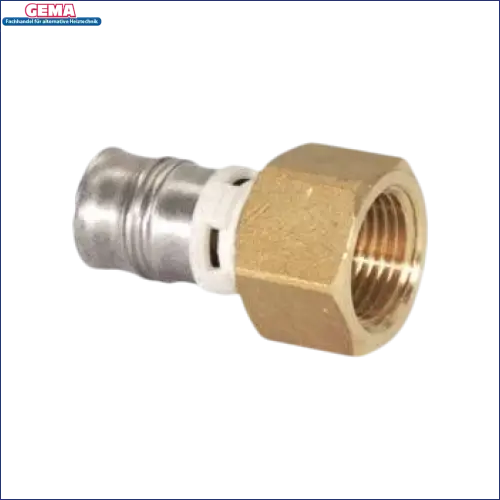 Brass und Metall Rohrfitting für die Alpex F50 Überschussmuffe mit Presskontur